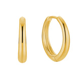 Island Glow Hoops in 18k Gold