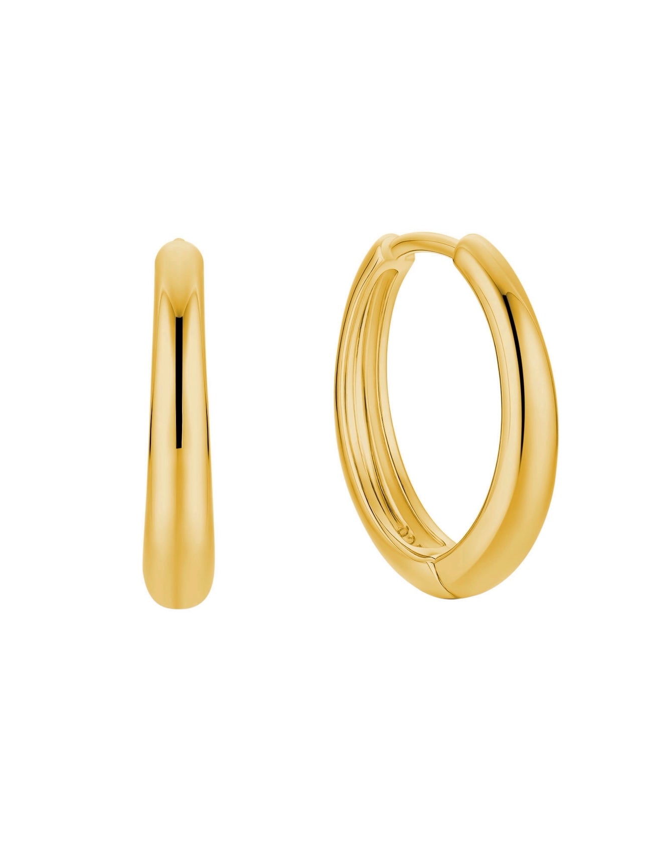 Island Glow Hoops in 18k Gold