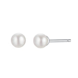 Sea Foam Studs in Sterling Silver