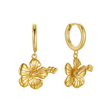 Hibiscus Hoops 18K Gold Vermeil
