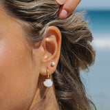 Sea Foam Studs in 18k Gold Vermeil