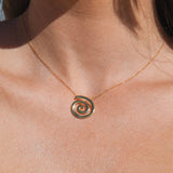 Spiral Necklace 18K Gold Vermeil