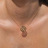 Spiral Necklace 18K Gold Vermeil