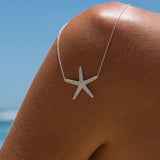 Island Sun Necklace in Sterling Silver