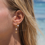 Oceane Star Earrings in 18k Gold Vermeil