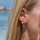 Oceane Star Earrings in 18k Gold Vermeil