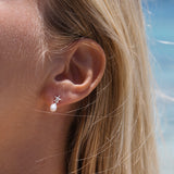 Oceane Star Earrings in Sterling Silver