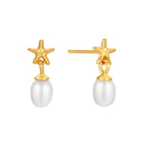 Oceane Star Earrings in 18k Gold Vermeil