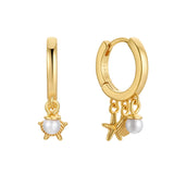 Oceanic Hoops in 18k Gold Vermeil