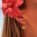 Hibiscus Hoops 18K Gold Vermeil