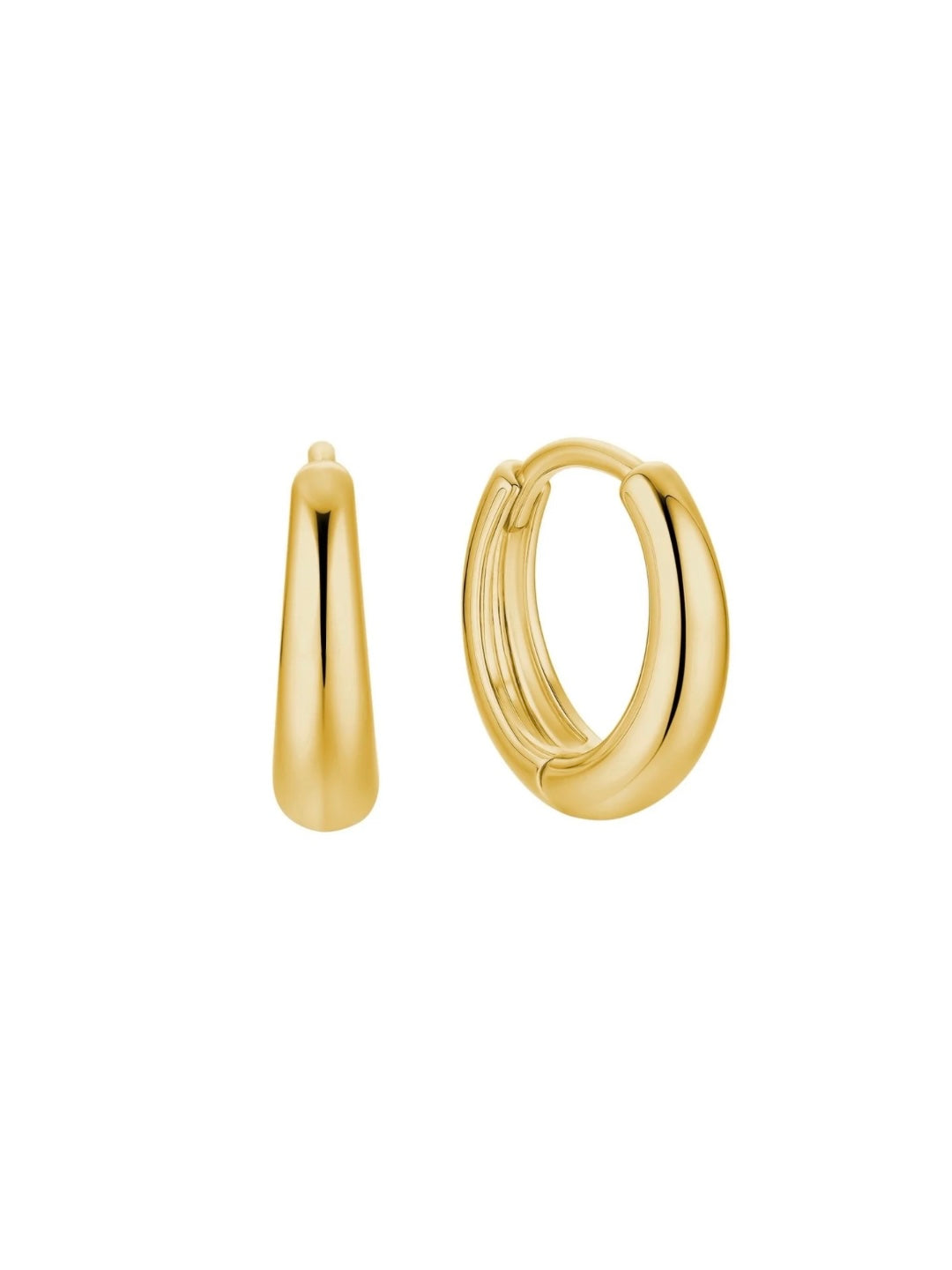 Island Glow Hoops in 18k Gold