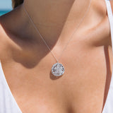 Sand Dollar Set in Sterling Silver