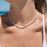 Pearl Laguna Choker in Sterling Silver