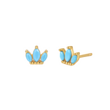 Blue Lagoon Studs in 18k Gold Vermeil