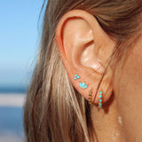 Waikiki Hoops in Sterling Silver